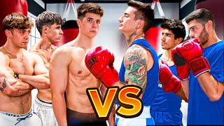 3 CULTURISTAS vs 3 BOXEADORES PROFESIONALES ¿Quién es Más Fuerte?