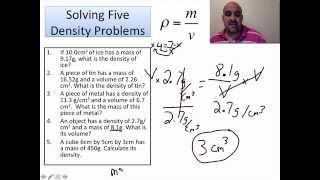 Solving Basic Density Problems