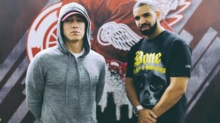 Drake Brings out Eminem in Detroit and Refers to him as the "Greatest Rapper To Get on the MIC'