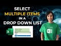 Select Multiple Items in an Excel Drop Down List - Easy VBA Trick Anyone Can Use