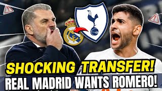 💥⛔EXCLUSIVE! REAL MADRID WANTS ROMERO! NOBODY EXPECTED! TOTTENHAM TRANSFER NEWS! SPURS TRANSFER NEWS