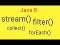 stream api in java 8 || filter() || collect() || forEach() ||  java 8 interview questions ||
