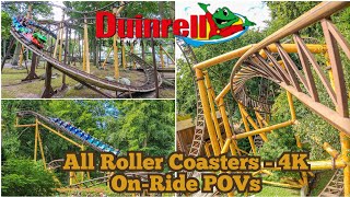 🇳🇱 Duinrell - All Roller Coasters 4K On-Ride POVs