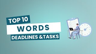 Talking about Deadlines and Tasks in English｜Improve Your English Fluency