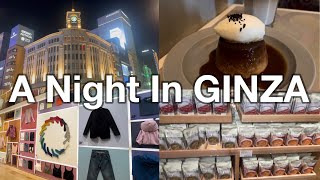 [Tokyo Vlog] a night in Ginza | MUJI | SUZU CAFE | UNIQLO flagship store | GINZA SIX Rooftop garden