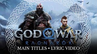 GOD OF WAR • RAGNARÖK (MAIN TITLES) LYRIC VIDEO / TRANSLATION | Bear Mccreary (GWR OST)[HQ]