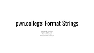 Format String Exploits - Leaking Data