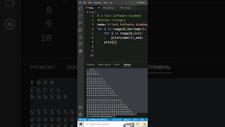 Triangle Program using Python #shortsfeed #shorts #shortvideo #viralshorts #tutorial
