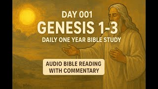 Day 001 Genesis 1:3 | Daily One Year Bible Study | Audio Bible Reading with Commentary 🙏
