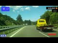 Driving through Asturias (Spain) from Oviedo to Gijón 16.08.2020 Timelapse x4