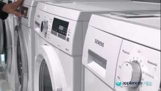 What is included in Siemens' full laundry range of washing machines and dryers? - Appliances Online