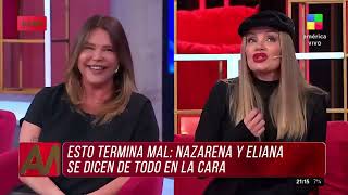 El fuerte cruce Eliana Guercio con Nazarena Vélez al recordar sus épocas como compañeras de teatro