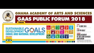 Day 1 - GAAS Public Forum 2018 - Overview and the SDGs on people