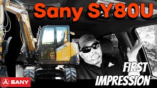 First Impressions #sany #johndeere #SY80U #JD75G #excavator #review