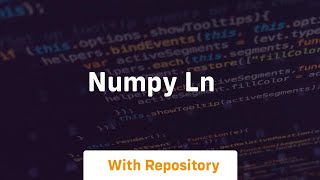 numpy ln