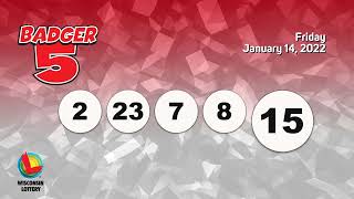 Wisconsin Lottery Evening Draw 01/14/2022