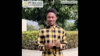 International Student Testimonial | Alieu D Moore Jr. | PDEU