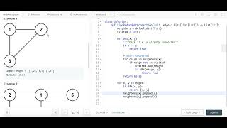 Redundant Connection - Leetcode 684 - DFS - Python