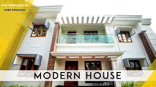 2200sqft-ൽ 4 bedroom വരുന്ന 2 നില വീട് | Modern Home | Double Storey Home | 4bhk | Home Tour