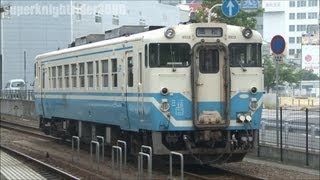 JR四国 キハ40形四国色(キハ40 2142) 車庫への回送 2012.7