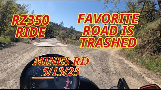 RZ350 RIDE ON MINES ROAD – F'D UP ROAD SLOW DOWN!!!