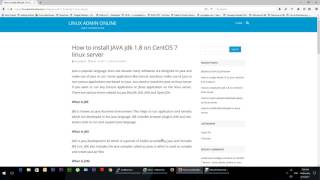 How to Install JDK 1.8 Java on CentOS 7 Server