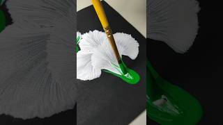 White hibiscus flower painting #shorts #shortsart