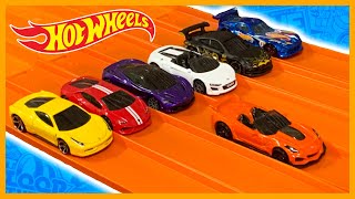 Corvette ZR1 vs 6 Extreme Supercars - Hot Wheels