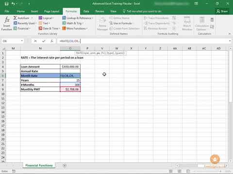 Calculating Interest Rate in Excel 2016  Knowledgecity.com