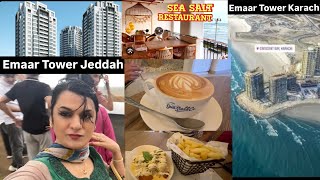 Emaar Towers Karachi oceanfront | Sea Salt Restaurant Karachi | family vlog | Niliz Cook Book