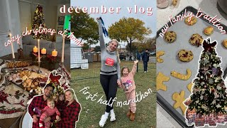 I ran my first half marathon with only 8 weeks of training! December with me, cozy Christmas at home