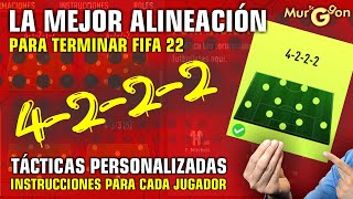 ▶️ FORMACIÓN 4222 LA MEJOR ALINEACIÓN PARA TERMINAR FIFA 22 | MURGGON 🇺🇾