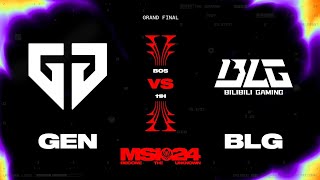 MSI 2024 - GENG vs BLG // Finale