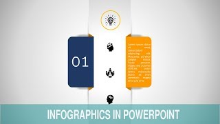 Create 4 Step Rectangular Infographic slide in PowerPoint