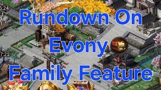 Evony TKR--- Quick rundown on Evony's new Family Feature