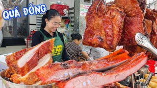 🟢Cuối tuần LYLY tăng tốc chặt heo quay da giòn như máy phục vụ bà con