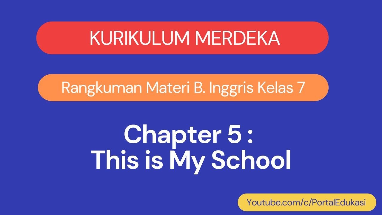 Materi Bahasa Inggris Kelas 7 Chapter 5 This Is My School - YouTube