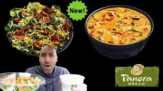 PANERA | NEW Thai Chicken Soup And NEW Citrus Asian Crunch Salad - Review 🥖🥗🍲🇹🇭