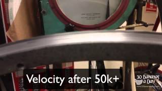 Custom Bicycle Wheel Building Adelaide. My velocity rim after 50 000km...mp4