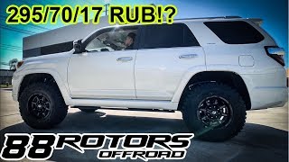 Does 295/70/17 CLEAR?! Toyota 4Runner Limited King Shocks