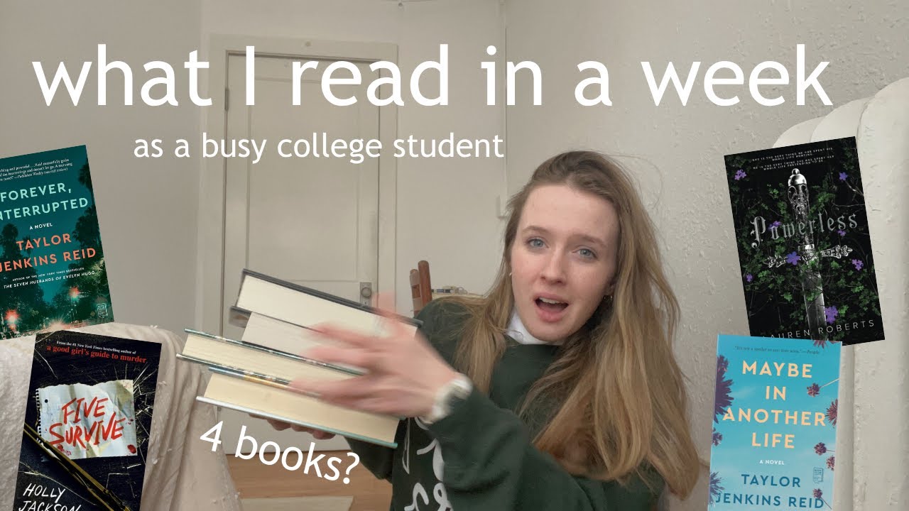 What I Realistically Read In A Week College Reading Vlog Youtube