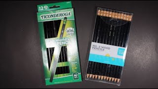 Ticonderoga Black vs Pen Gear Black Pencil Review