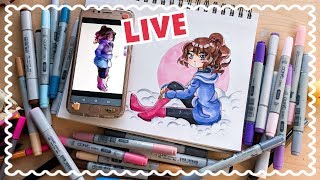 ☆ LIVESTREAM || Contest Prize Drawing + Copic Coloring! ☆