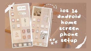 ios 14: android home screen setup // sunshine cloud 📱