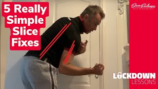 5 REALLY SIMPLE SLICE FIXES FOR GOLF #HOWTOFIXASLICE