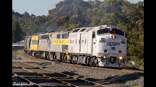 Quad Streamliners on SSR's 1CM6 Coolamon to Appleton Dock grain plus PN's 1WM2 steel- 21/11/21