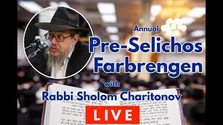 Pre Selichos Farbrengen with Rabbi Sholom Charitonov. Shnas Hakhel