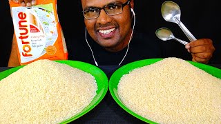 ASMR EATING RAW RICE | FORTUNE BASMATI RICE | FOODIE HEMANTH