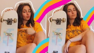 HOW TO CUSTOMIZE your SKATEBOARD | transforming myself into a skater girl | painting my skateboard