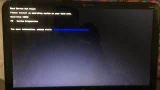 How to fix Boot Device Not Found Hard disk error(3f0) in Hp Pavilion Laptop